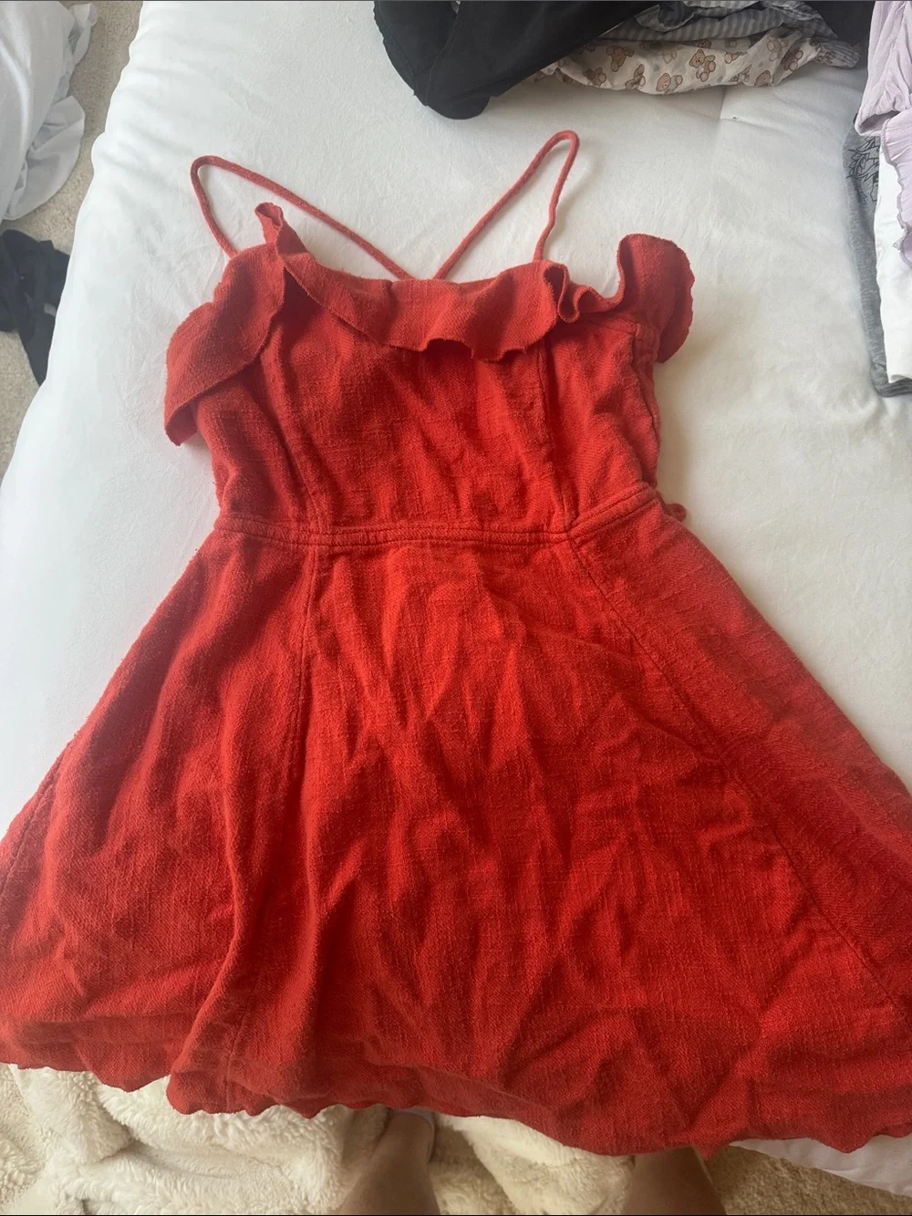 Free People Orange Mini Dress